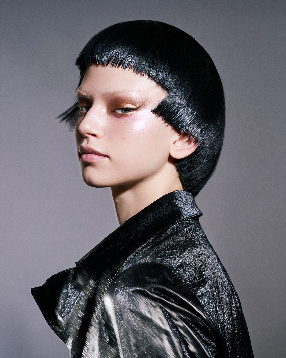 Daniele De Angelis - BHA London Hairdresser of the Year 2025 - Sleek, Asymmetrical Black Bob  